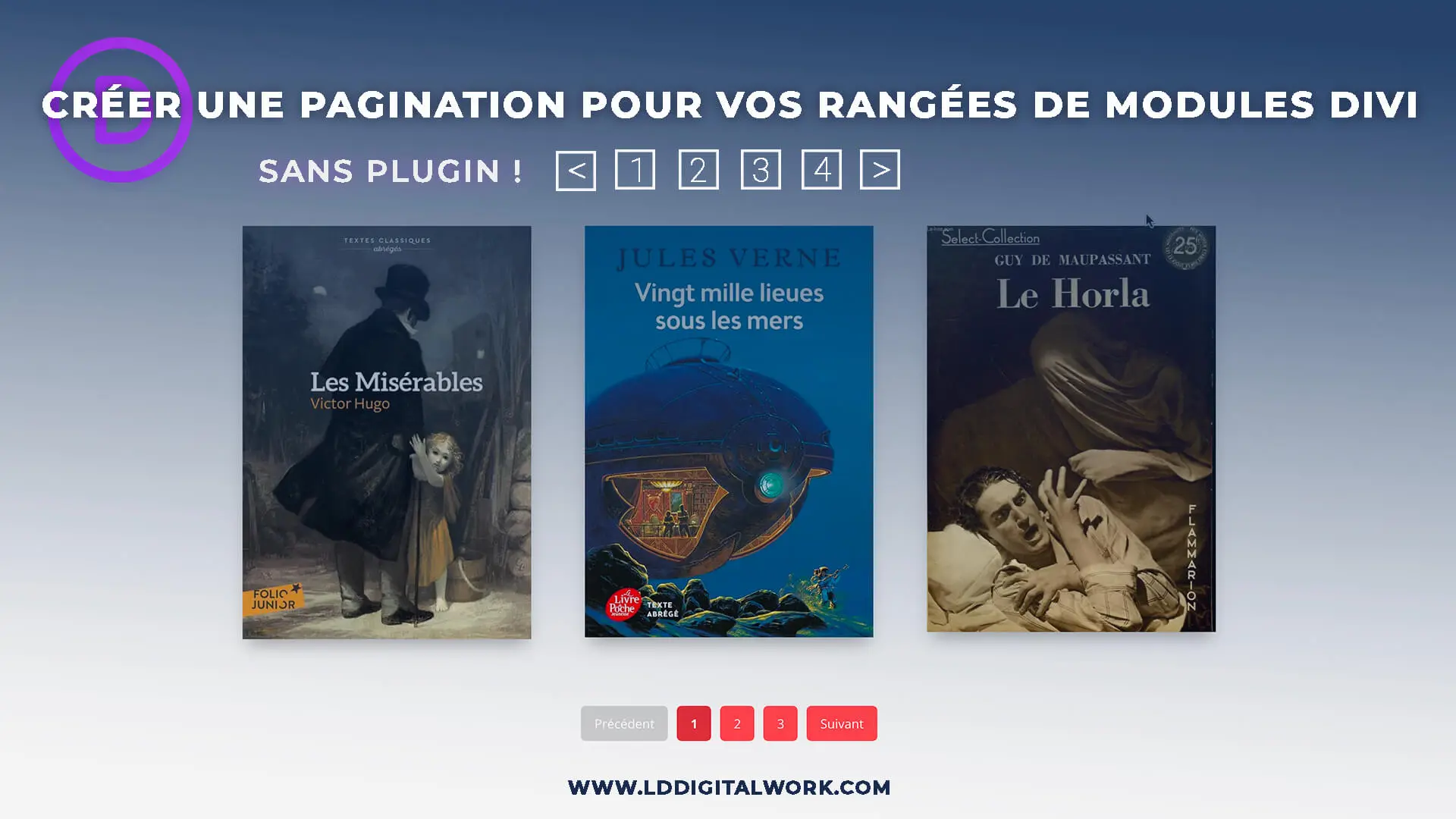 pagination-cover Créer une pagination pour vos rangées de modules Divi