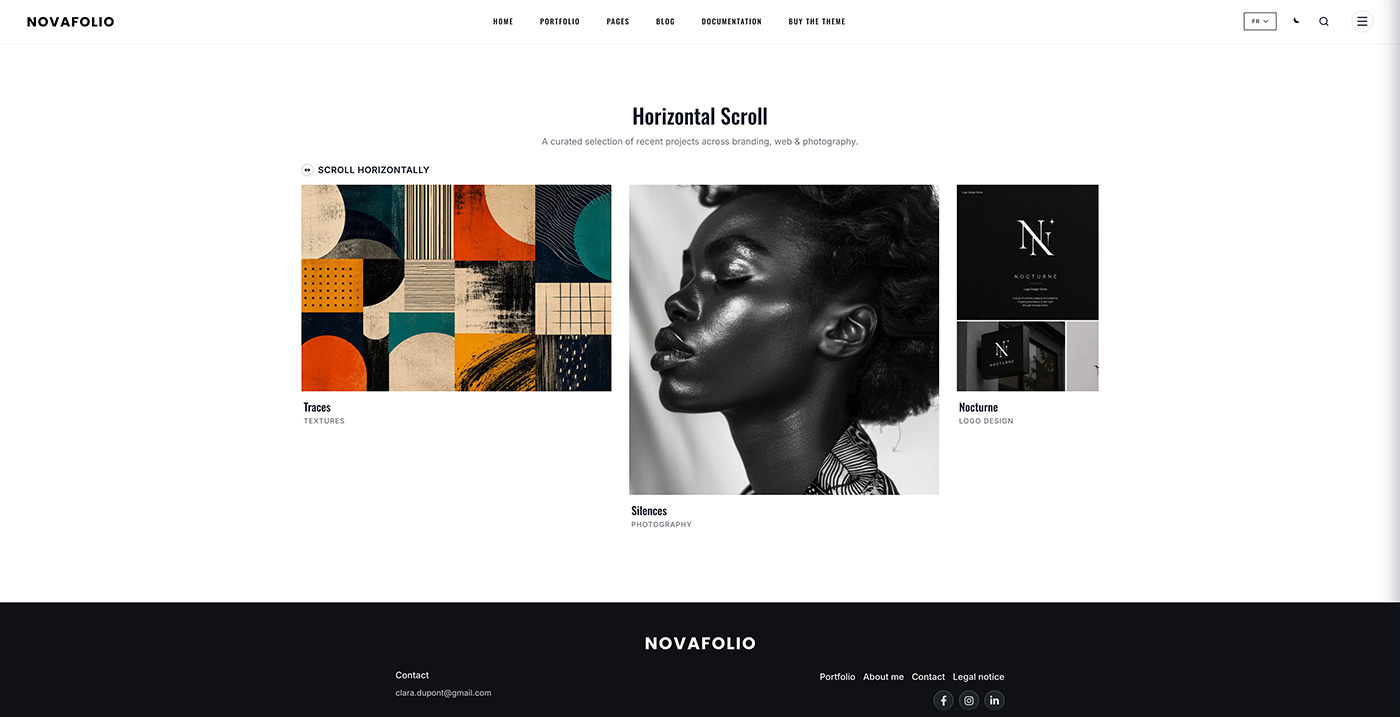horizontal scroll